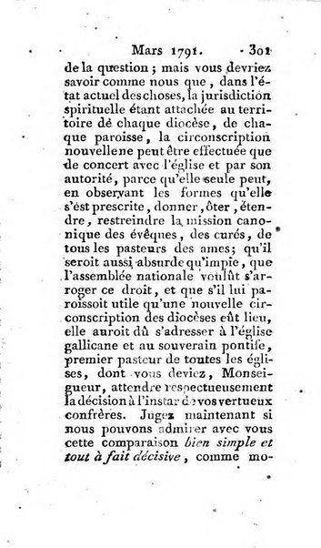 Journal ecclesiastique ou bibliotheque raisonnée des sciences ecclésiastiques