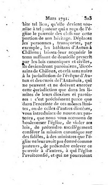 Journal ecclesiastique ou bibliotheque raisonnée des sciences ecclésiastiques