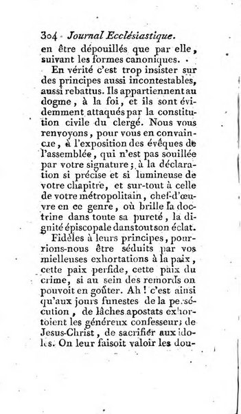 Journal ecclesiastique ou bibliotheque raisonnée des sciences ecclésiastiques