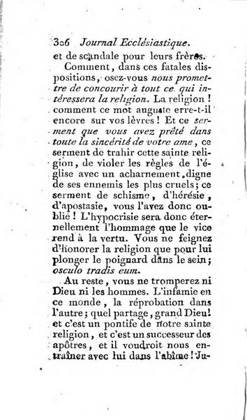 Journal ecclesiastique ou bibliotheque raisonnée des sciences ecclésiastiques