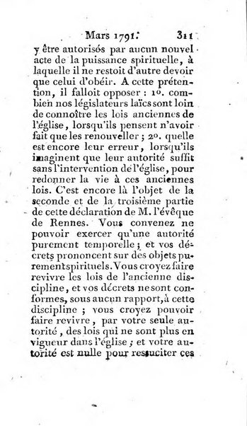 Journal ecclesiastique ou bibliotheque raisonnée des sciences ecclésiastiques