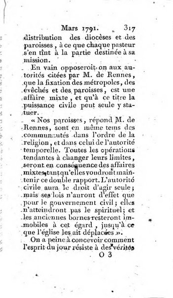 Journal ecclesiastique ou bibliotheque raisonnée des sciences ecclésiastiques