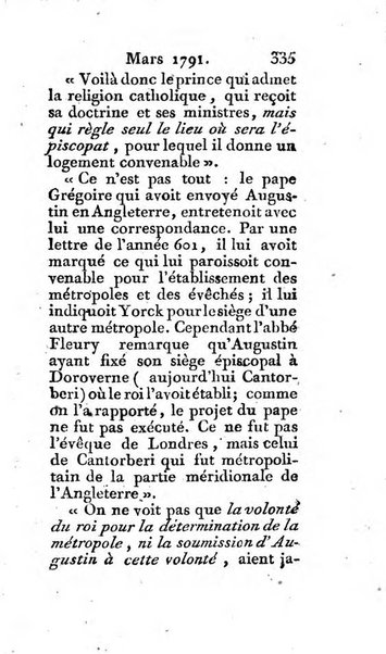 Journal ecclesiastique ou bibliotheque raisonnée des sciences ecclésiastiques