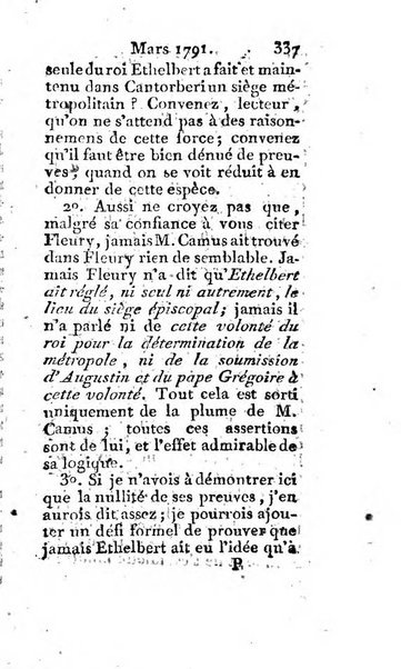 Journal ecclesiastique ou bibliotheque raisonnée des sciences ecclésiastiques