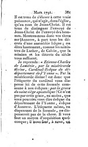 Journal ecclesiastique ou bibliotheque raisonnée des sciences ecclésiastiques