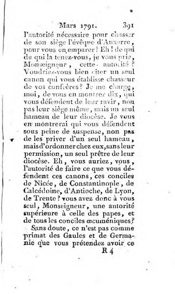 Journal ecclesiastique ou bibliotheque raisonnée des sciences ecclésiastiques