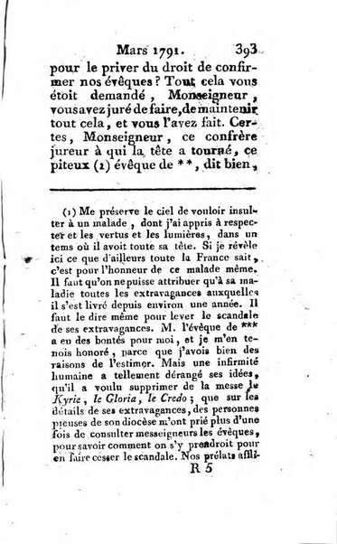 Journal ecclesiastique ou bibliotheque raisonnée des sciences ecclésiastiques