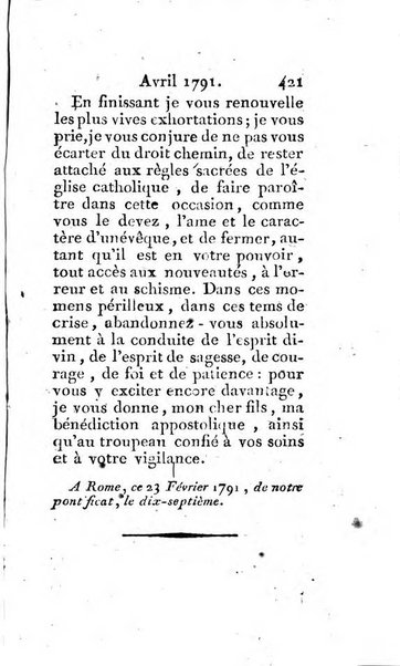 Journal ecclesiastique ou bibliotheque raisonnée des sciences ecclésiastiques