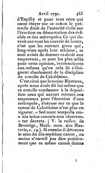 Journal ecclesiastique ou bibliotheque raisonnée des sciences ecclésiastiques