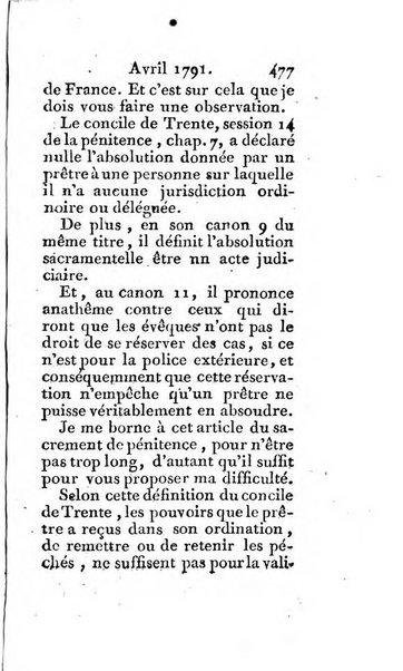 Journal ecclesiastique ou bibliotheque raisonnée des sciences ecclésiastiques