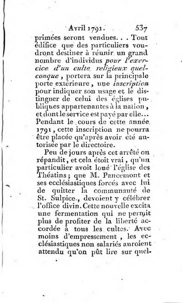 Journal ecclesiastique ou bibliotheque raisonnée des sciences ecclésiastiques