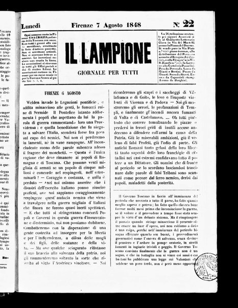 Il lampione : giornale per tutti