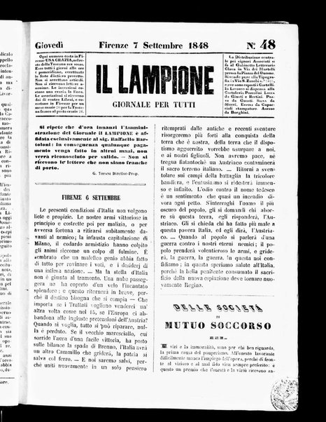 Il lampione : giornale per tutti