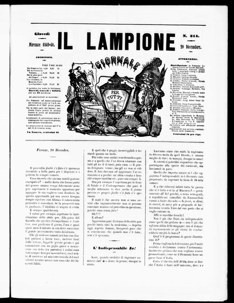 Il lampione : giornale per tutti