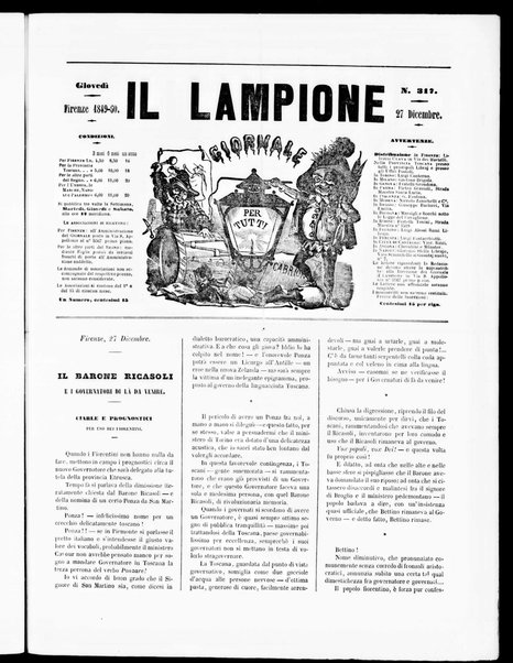 Il lampione : giornale per tutti