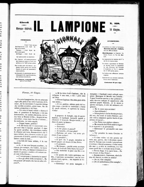 Il lampione : giornale per tutti