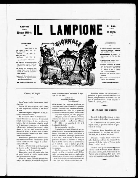 Il lampione : giornale per tutti