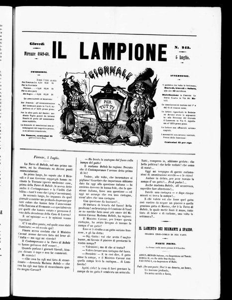 Il lampione : giornale per tutti