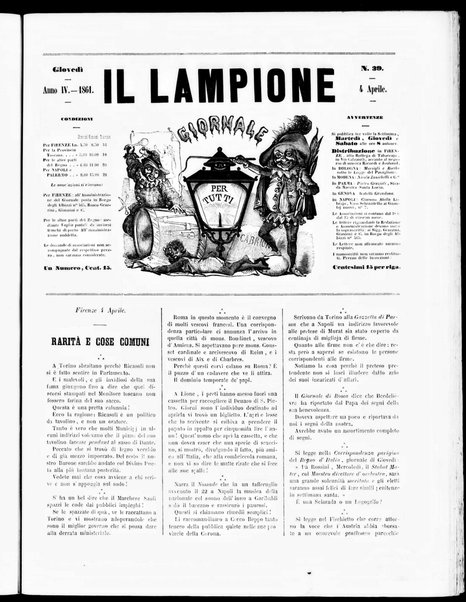 Il lampione : giornale per tutti