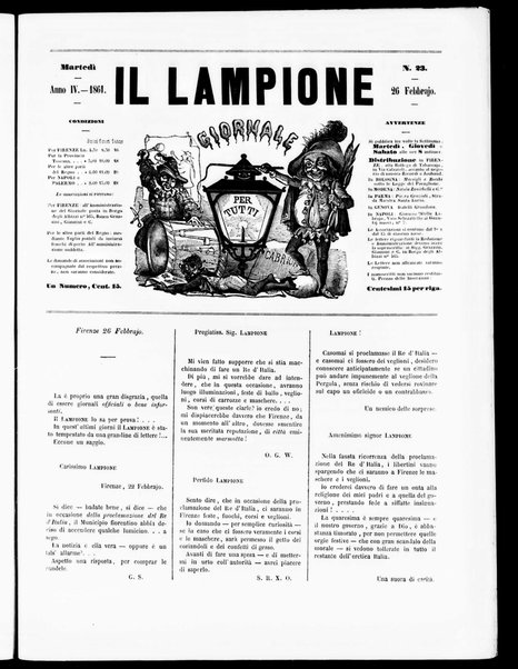 Il lampione : giornale per tutti