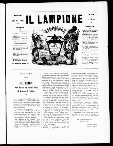 Il lampione : giornale per tutti