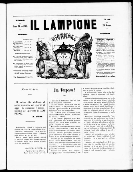 Il lampione : giornale per tutti