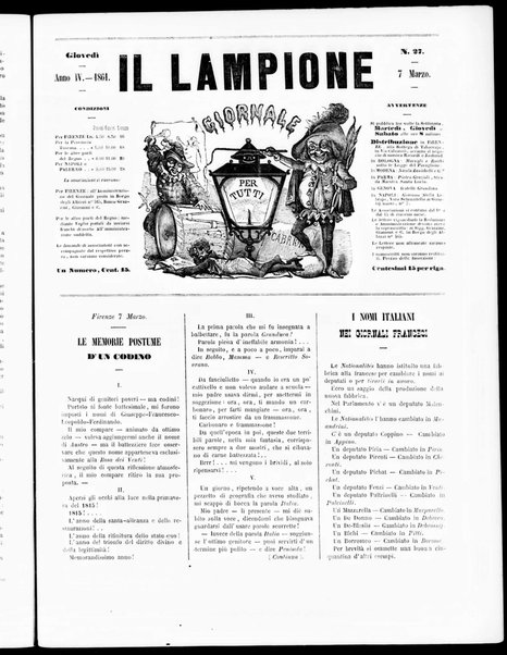 Il lampione : giornale per tutti