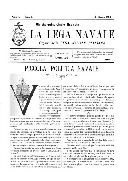 La lega navale rivista quindicinale illustrata