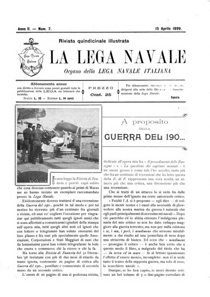 La lega navale rivista quindicinale illustrata