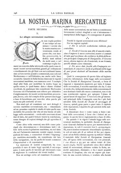 La lega navale rivista quindicinale illustrata