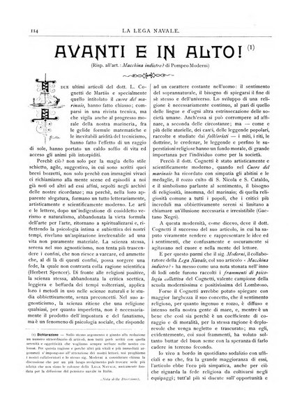 La lega navale rivista quindicinale illustrata