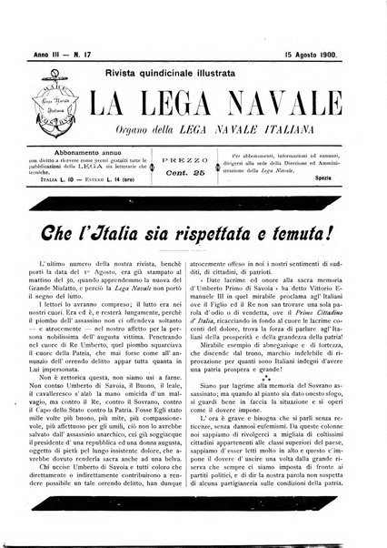 La lega navale rivista quindicinale illustrata