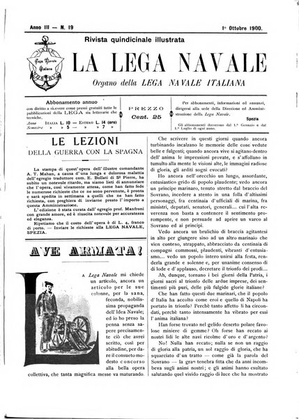 La lega navale rivista quindicinale illustrata