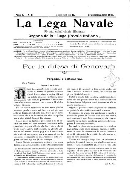 La lega navale rivista quindicinale illustrata