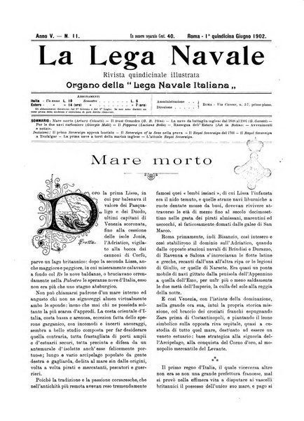 La lega navale rivista quindicinale illustrata