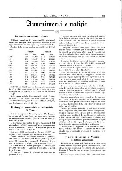 La lega navale rivista quindicinale illustrata