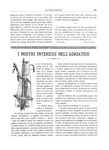 La lega navale rivista quindicinale illustrata