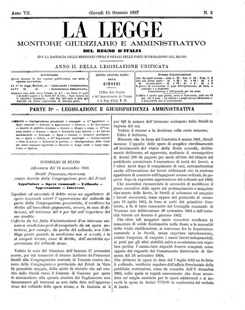 La legge monitore giudiziario e amministrativo del Regno d'Italia