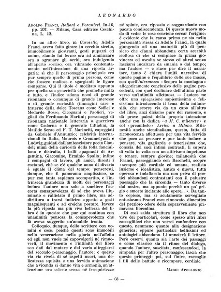 Leonardo rassegna mensile della coltura italiana