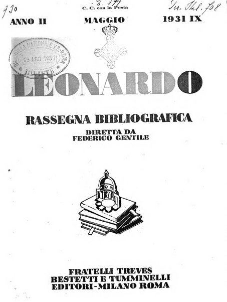 Leonardo rassegna mensile della coltura italiana