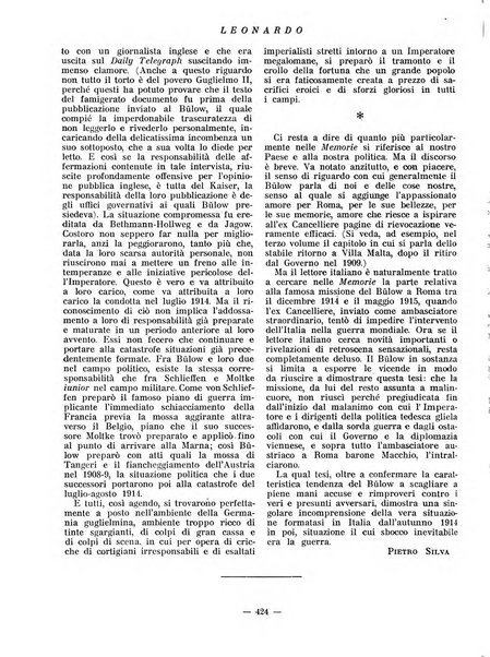 Leonardo rassegna mensile della coltura italiana