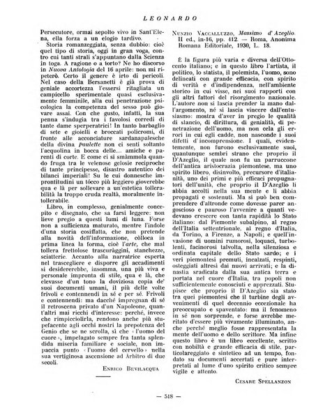 Leonardo rassegna mensile della coltura italiana