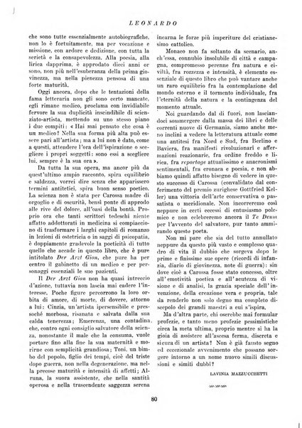 Leonardo rassegna mensile della coltura italiana