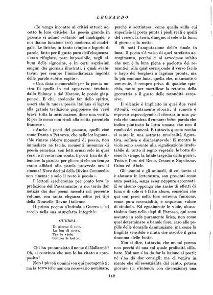 Leonardo rassegna mensile della coltura italiana