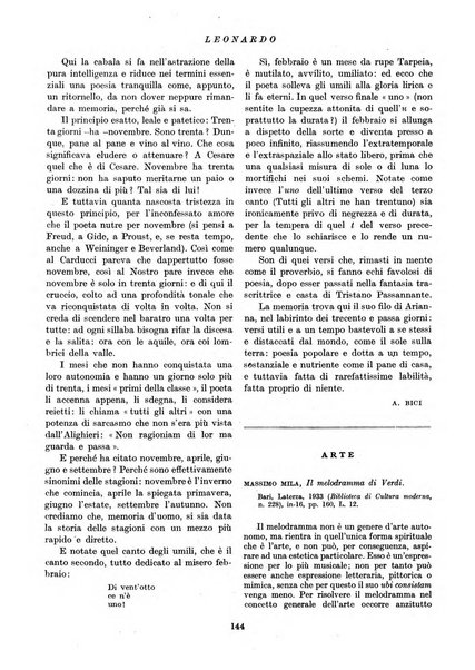 Leonardo rassegna mensile della coltura italiana