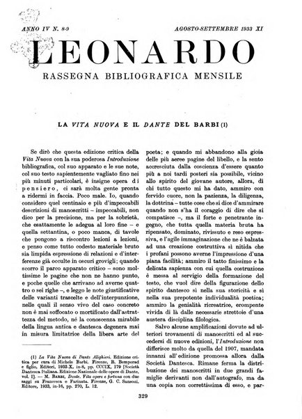 Leonardo rassegna mensile della coltura italiana