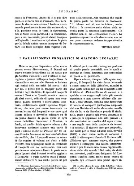 Leonardo rassegna mensile della coltura italiana