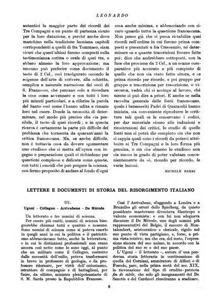 Leonardo rassegna mensile della coltura italiana