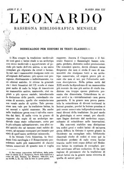 Leonardo rassegna mensile della coltura italiana