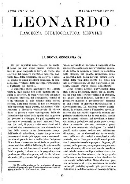 Leonardo rassegna mensile della coltura italiana